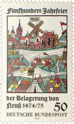 Neuss Briefmarke der Deutschen Bundespost 1975