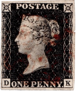One Penny Black Grossbritannien