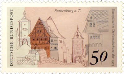 Rothenburg ob der Tauber Briefmarke 1975
