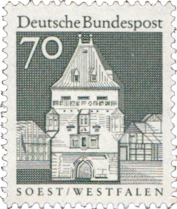 Soest Osthofentor - Briefmarke der Deutschen Bundespost von 1966