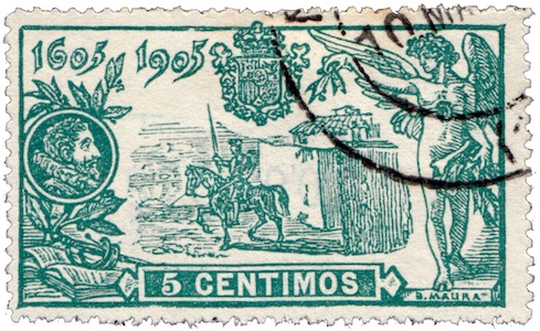 Briefmarke Spanien Don Quixote de la Mancha 1905