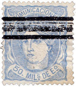 Briefmarke Spanien 1870
