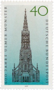 Ulm 600 Jahre Münster Briefmarke Deutsche Bundespost