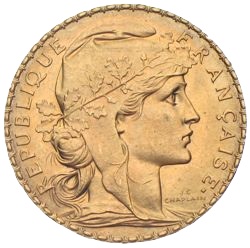 20 Francs Gold Marianne Hahn