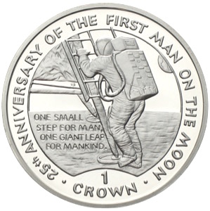MDM 25 Jahre Mondlandung Silber-Gedenkmünzen Sammlung