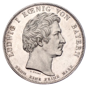 Geschichtstaler Bayern Ludwig I. Benediktiner Lehranstalt