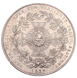 Geschichtstaler Bayern Ludwig I. Michaelsorden 1837