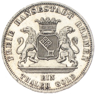 Bremen Siegesthaler 1871