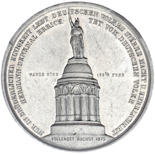 Detmold Hermannsdenkmal Medaille 1875