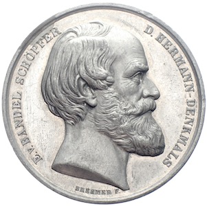 Detmold Hermannsdenkmal Medaille Bandel