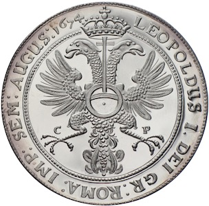 Emden Reichstaler 1674 (NP) Leopold I.