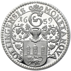 Göttingen Taler von 1659 MONETA NOVA GOTTINGENSIS