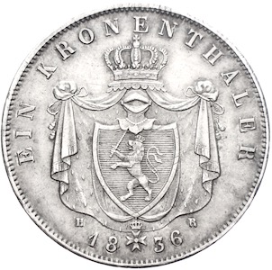 Hessen Darmstadt Kronentaler 1836