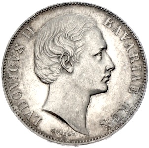 Madonnentaler Bayern Ludwig II. 1866 Silbertaler