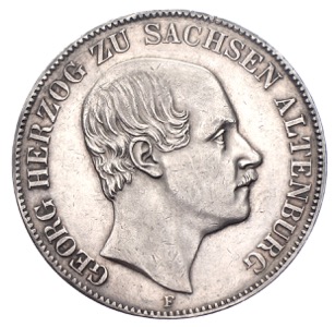 Georg Herzog zu Sachsen Altenburg Doppel-Vereinstaler 1852