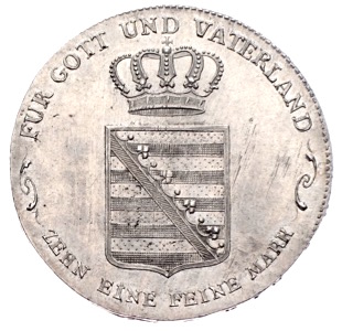Ernst Herzog von Sachsen-Coburg-Saalfeld Konventionstaler 