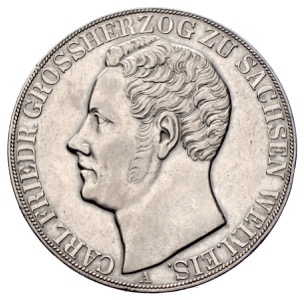 Herzogtum Sachsen-Weimar-Eisenach Carl-Friedrich Vereinstaler 1840