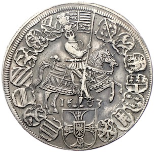Taler Deutscher Orden Maximilian 1603 Silbertaler