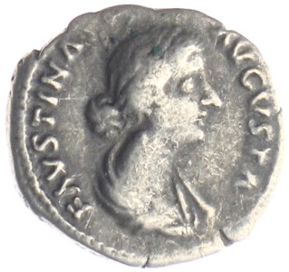 Denar Faustina römische Münze