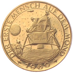 Apollo 11 Goldmedaille 1969 Mondlandung