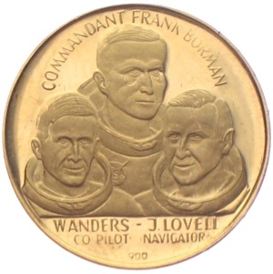 Apollo 8 Goldmedaille 1968