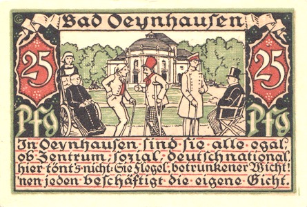 Bad Oeynhausen Notgeld Fürstenhof