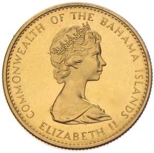 Bahamas 50 Dollars Goldmünze 1971 Santa Maria