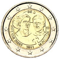 Belgien 2 Euro Popelin Frauentag