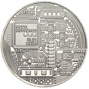 Bitcoin Münze Kryptowährung virtuelles Zahlungsmittel