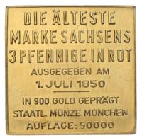 Briefmarken in Gold 900