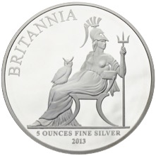 Britannia 10 Pounds 5 Unzen Silber