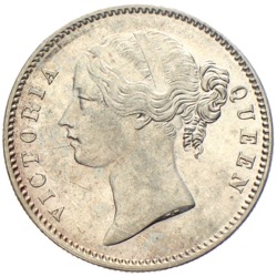 East India Company Queen Victoria 1840 One Rupee