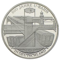 10 Euro 100 Jahre U-Bahn 2002