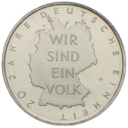 10 Euro 2010 20 Jahre Deutsche Einheit