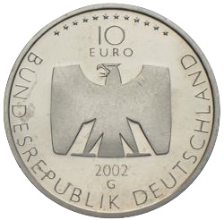 2002  10 Euro 50 Jahre deutsches Fernsehen