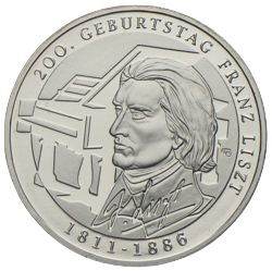 10 Euro 2011 Franz Liszt