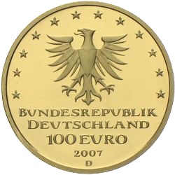 100 Euro Gold Lübeck 2007