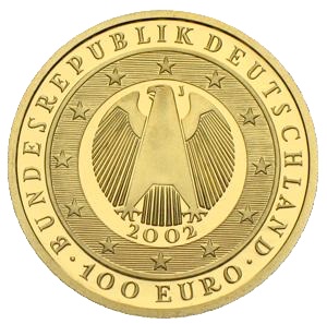 100 Euro Gold Währungsunion 2002