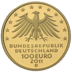 100 Euro 2011 UNESCO Welterbe Wartburg