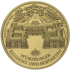 100 Euro 2010 Würzburger Residenz und Hofgarten