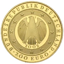 100 Euro Goldmünze 2002 Währungsunion