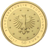 50 Euro Goldmünze Lutherrose