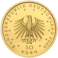 50 Euro 2020 Goldmünze Orchesterhorn Deutschland