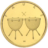 40 Euro Goldmünze 2021 Pauke Deutschland