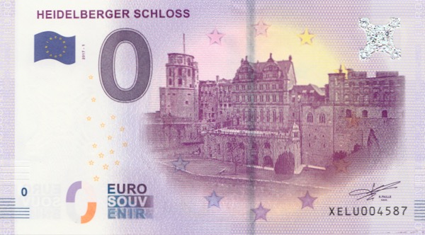 Heidelberg 0-Euro-Souvenirschein