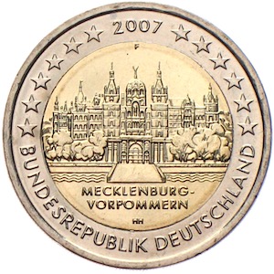 Schwerin 2 Euro Gedenkmünze