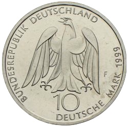 10 Mark Weimar Kulturhauptstadt Goethe 1999