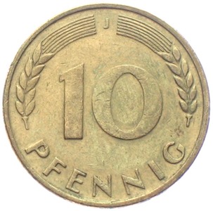 10 Pfennig Bank deutscher Länder 1949