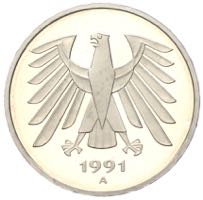 5 Deutsche Mark CuNi