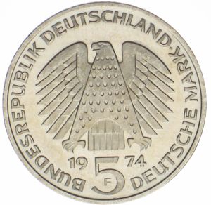 5 DM Grundgesetz 1974